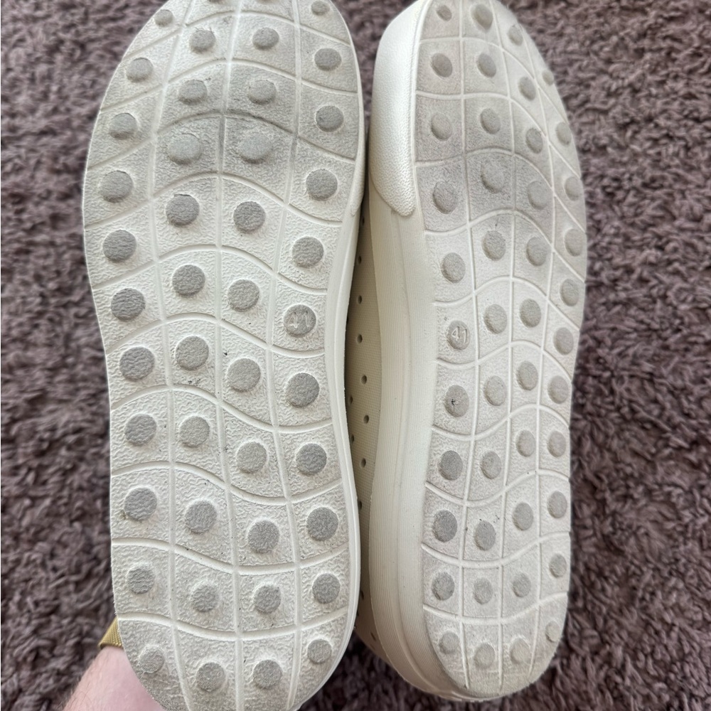Bitis White Slip On Platform Shoes Sneakers Water Friendly Size 41 9 9.5 10 - Picture 5 of 6